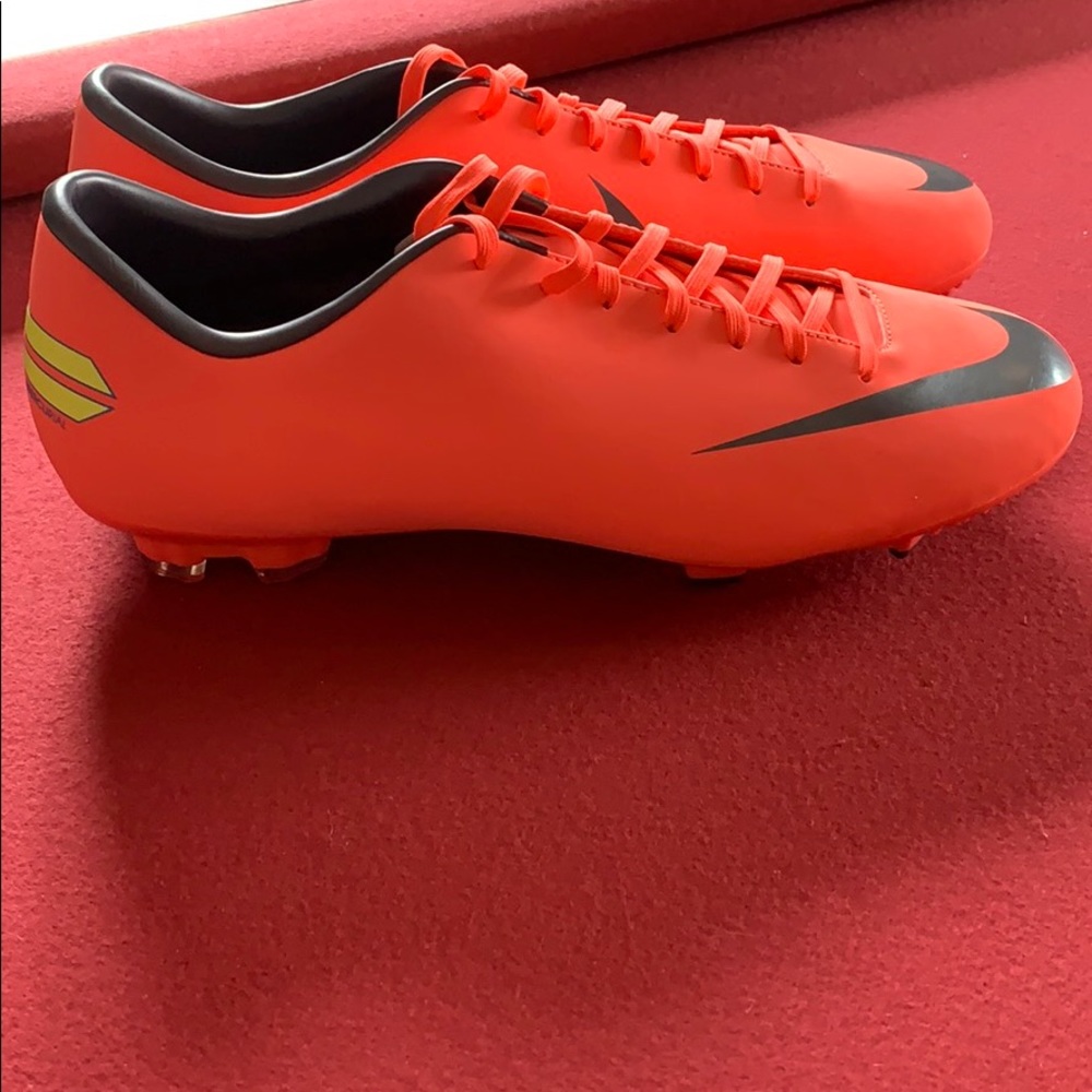 Nike Mercurial soccer cleats.
